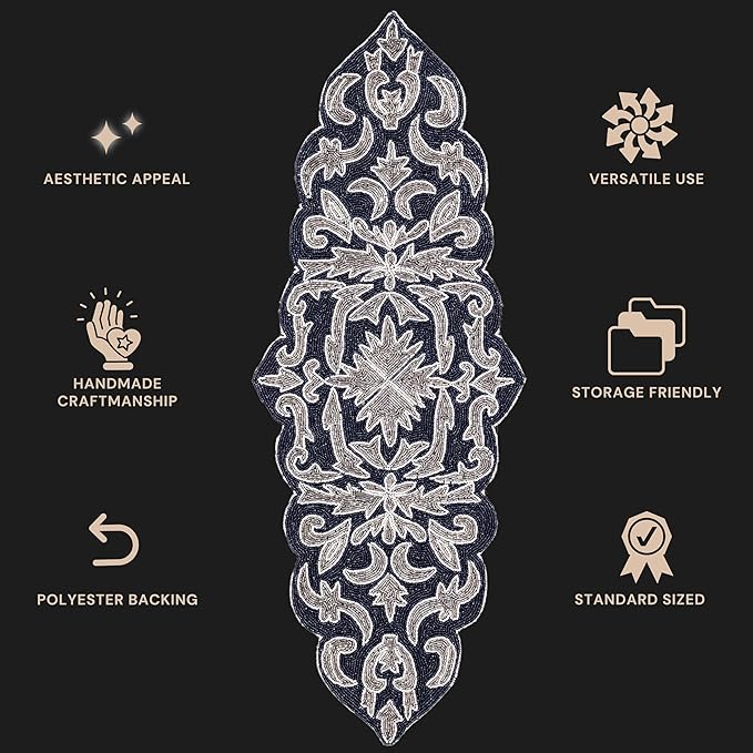 Decorative Beaded Table Runner - Image 3