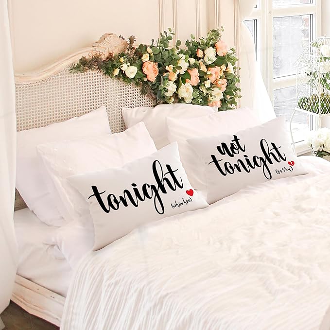 Mancheng-zi Funny Couples Reversible Soft Pillow Cover, Wedding Anniversary - Image 2