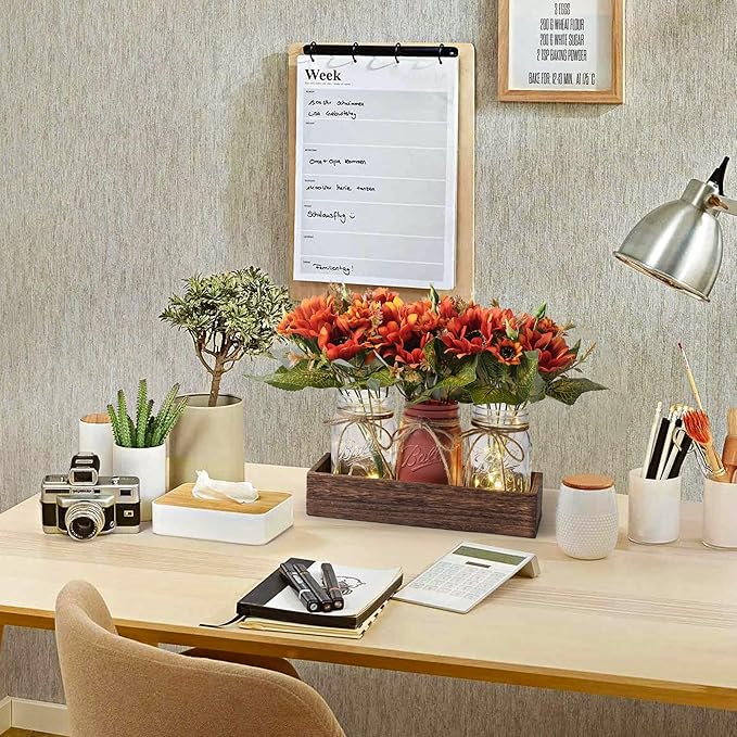 3 Pcs Fall Mason Jar Centerpiece Table Decorations - Image 3