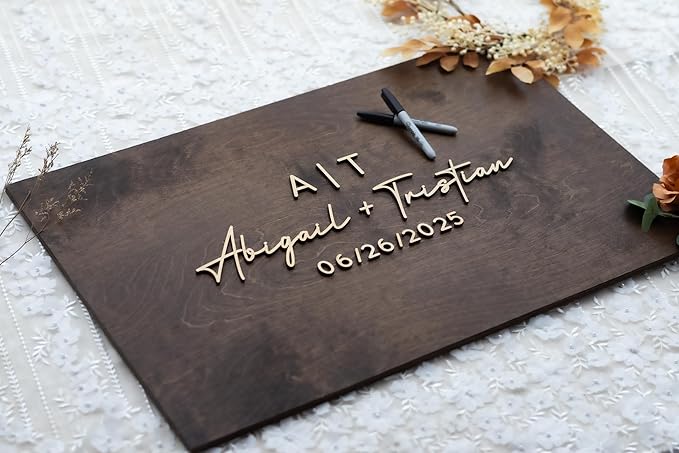 Personalized Last Name Guest Book, Unique Guest Book Sign, Custom Alternative - Image 6