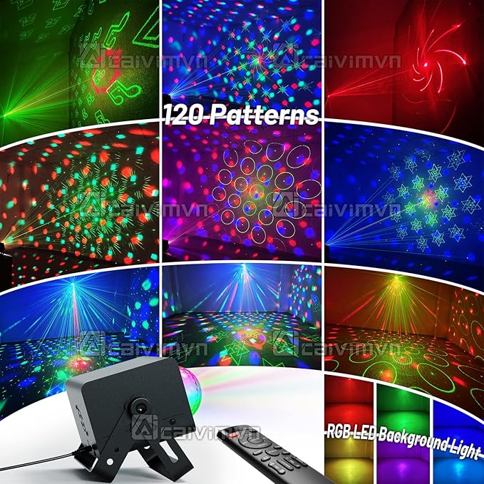 Party Lights, Disco Light Dj Disco Ball LED Sound Activated Stage Lights - Image 3