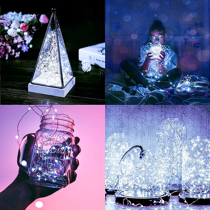 ANJAYLIA LED Fairy String Lights, 16.5Ft/5M 50leds Bright Light Party Home - Image 2
