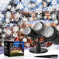 Christmas Snowflake Projector Lights Outdoor, Timing Mode Upgrade 3-Head by Forlivese