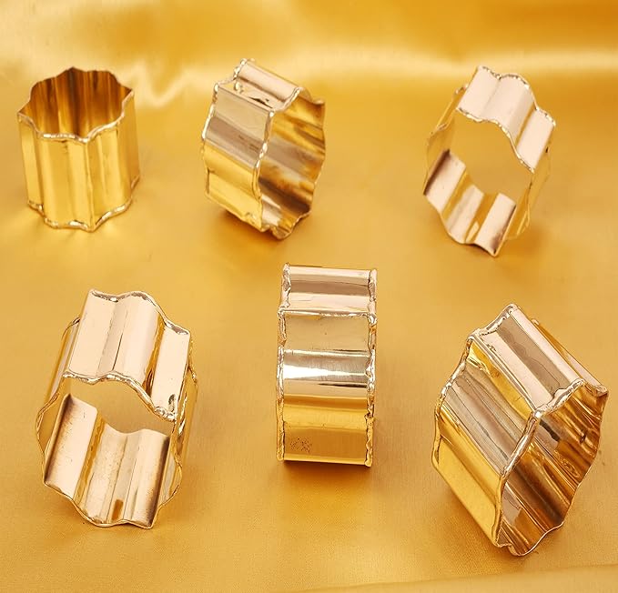 Finely Handcrafted Brass Base Beautiful Faceted Pattern Large Size Party Dining - Image 3