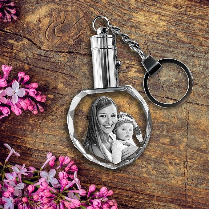 ArtPix 3D Crystal Photo Custom Keychain Picture, Customized Personalized Gift - Image 7