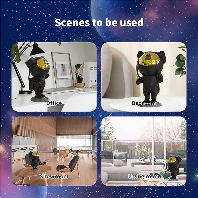 Star Projector Galaxy Night Light, Astronaut Starry Nebula Ceiling LED Lamp - Image 5