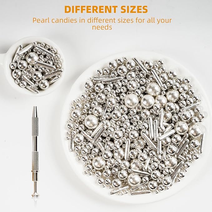 Kasvan silver Mix Sugar Sprinkles - Image 3