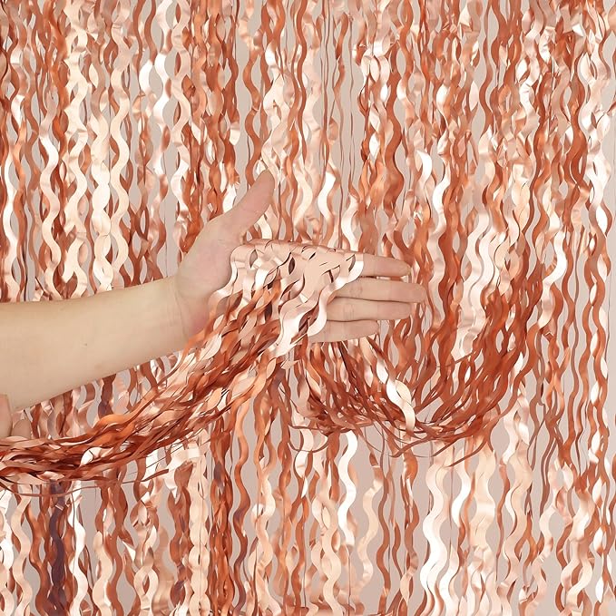 4 Pack Rose Gold Backdrop Birthday Decorations by KEEUH