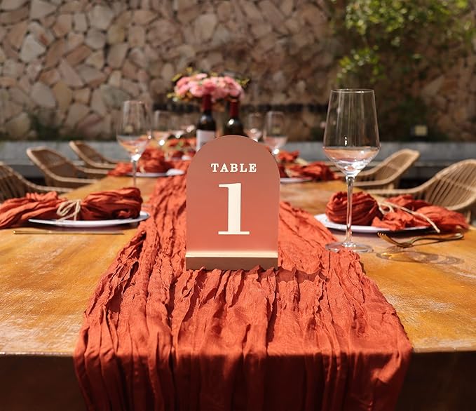 Wedding Table Numbers 1-20, Acrylic Arch Signs - Image 6