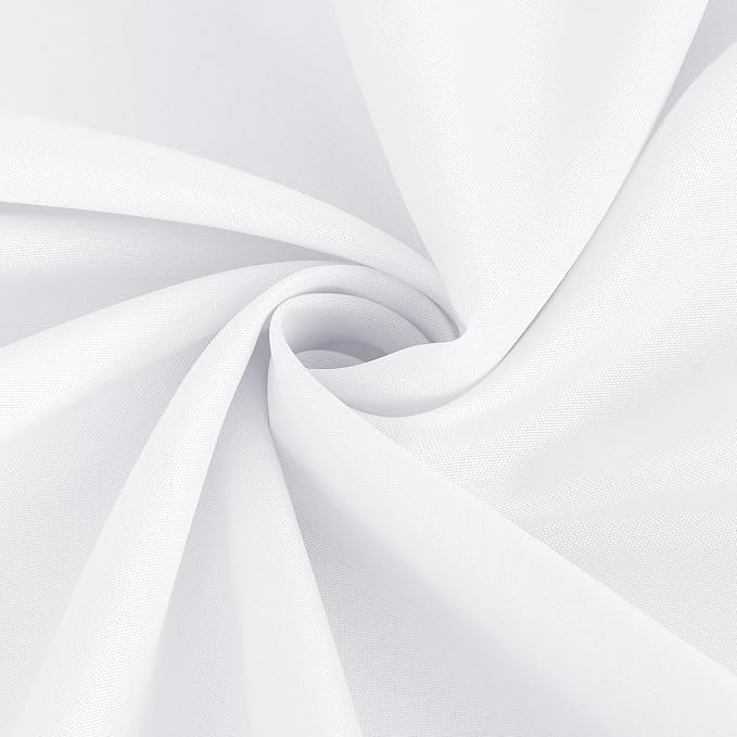 sancua 10 Pack Round Tablecloth White 90 Inch - Image 9