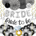 Black Silver Party Decorations by Marwey