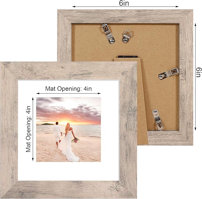6x6 Picture Frame Set of 4 - Image 4