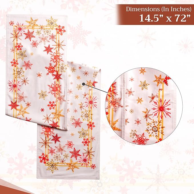 Maison d' Hermine Table Runner 100% Cotton Double Layer Table Runners 72 inches - Image 6