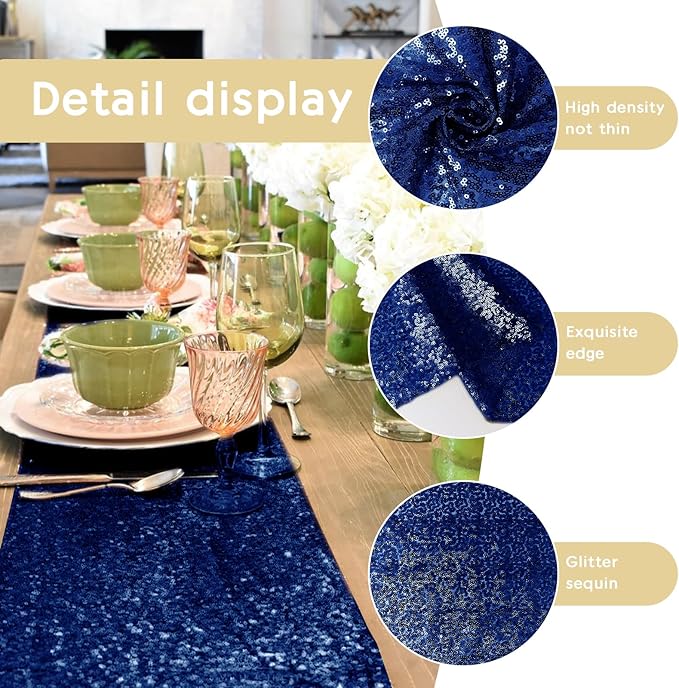 6 Packs 12 x 72 inches Sequin Table Runner - Image 6
