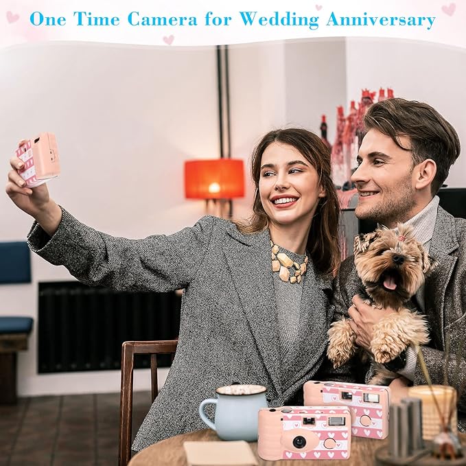 3 Pack Disposable Camera for Wedding Simple Use Color Film Camera - Image 6