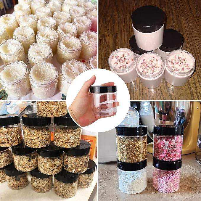 48 Packs 6 OZ Transparent Plastic Jars - Image 7