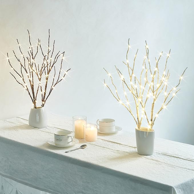 Hairui Twig Branches with Fairy LED Lights 18IN 70LED Battery Operated Lighted - Image 4