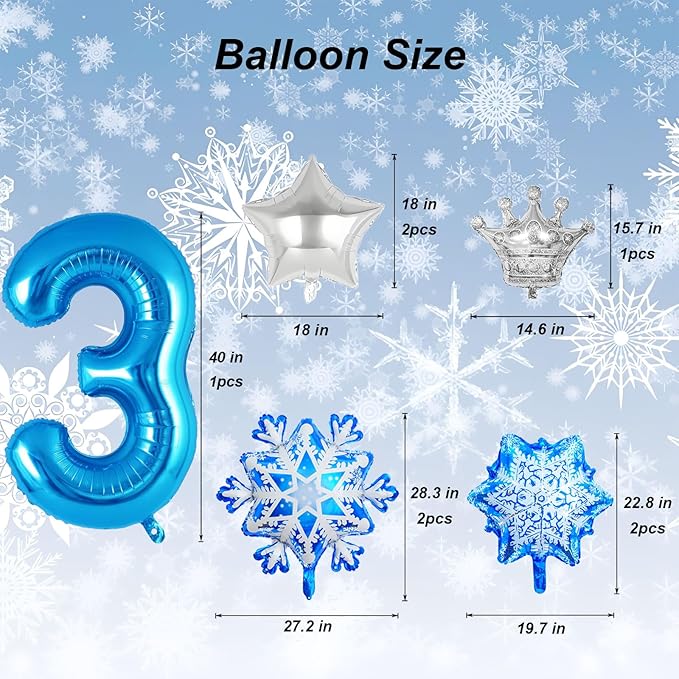 8Pcs Winter Wonderland Decorations - Image 2