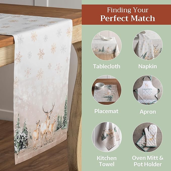 Maison d' Hermine Table Runner 100% Cotton Single Layer Table Runners 108 - Image 5