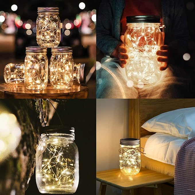 Urvoix Solar Mason Jar Lights - Image 3