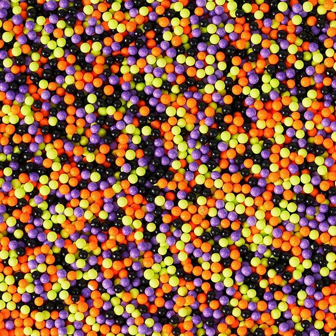 Sentovac Halloween Nonpareils Sprinkles Edible 2mm Mini Peals Sprinkle - Image 2