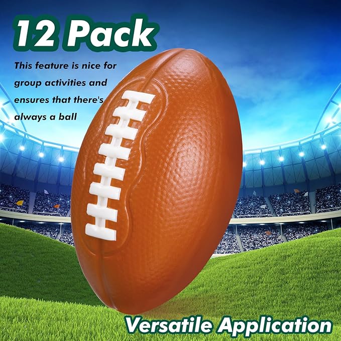 Liliful 12 Pieces Foam Football 6.7 Inch Small Mini Soft Football - Image 6