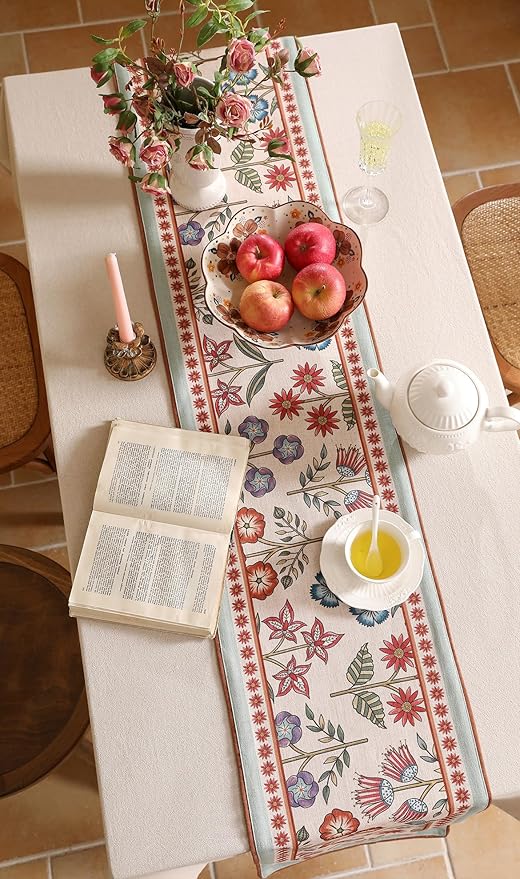 Decorative Linen Small Table Runner 63 Inches Long - Image 7