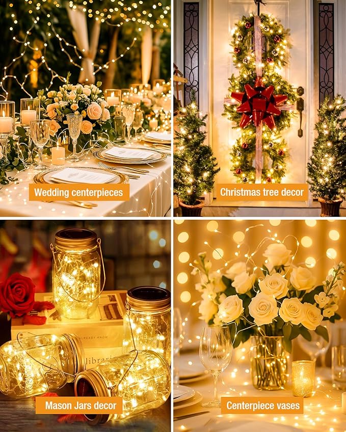 btfarm 50 Pack Fairy Lights Battery Operated, 7FT 20 LED Mini String Lights - Image 5