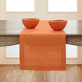 Solino Home Linen Pumpkin Hemstitch Table Runner 48 Inches by SolinoHome