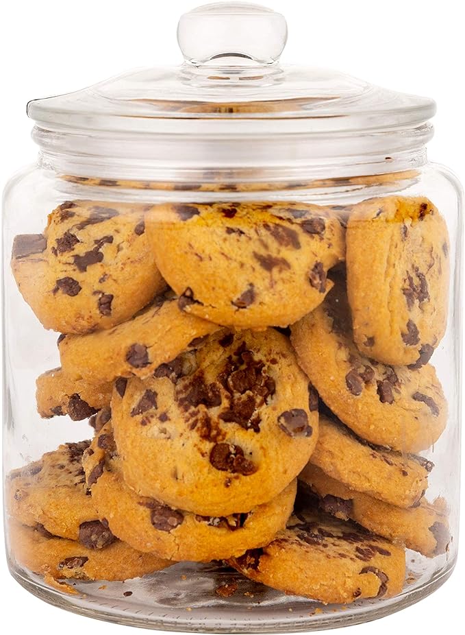 Set of 3 Glass Jar with Lid 1 Liter | Airtight Glass Storage Container - Image 4