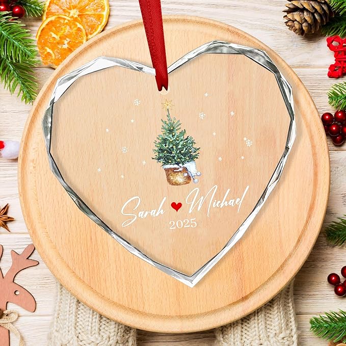 Personalized Glass Ornament 2025 - Image 3