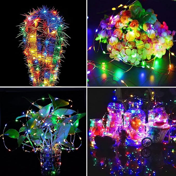 Cool White ⇋ Multicolor 66Ft 200LED Fairy Lights Plug in - Image 3