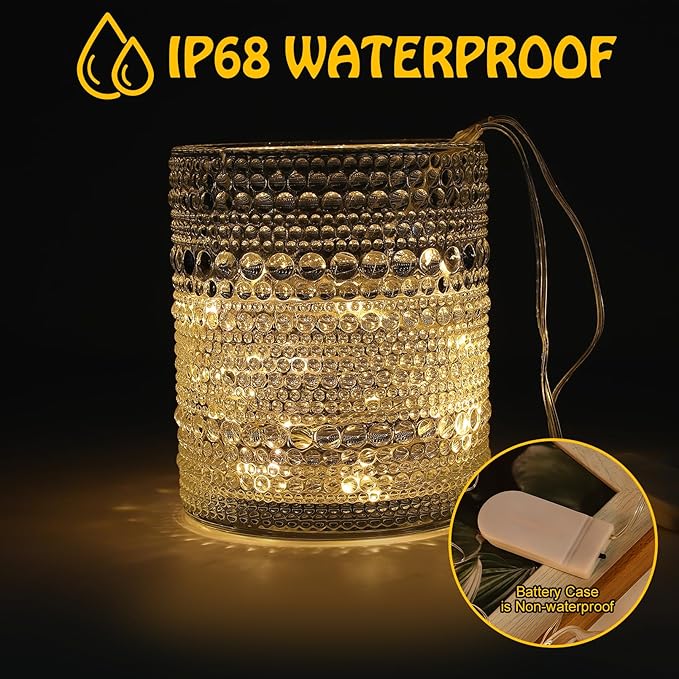 24Pack Fairy Lights, Battery Operated String Light, 6.6FT 20 LED Mason Jar - Image 4