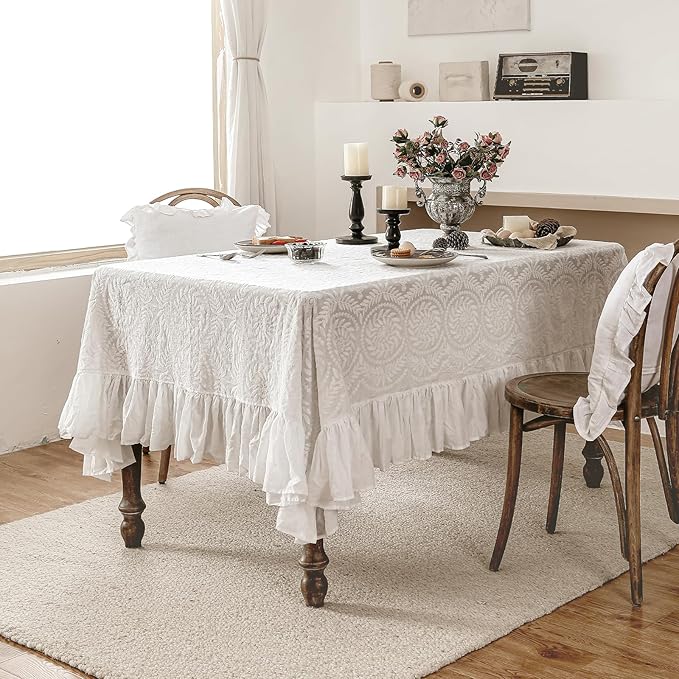 patdrea Vintage Ruffle Tablecloth - Image 2