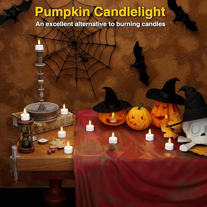 Rechargeable Flameless Tea Lights Candles - Image 2