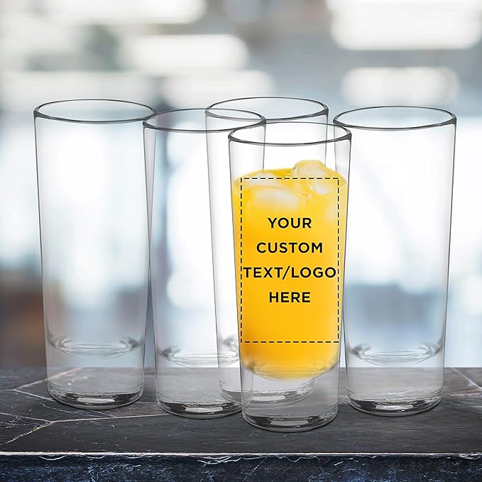 Custom Cordial Shooter Shot Glasses 2 oz. Set of 10, Personalized Bulk Pack - Image 7