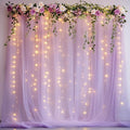 Fomcet Lavender Tulle Backdrop Curtains by Fomcet