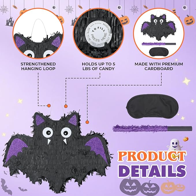 Halloween Bat Pinatas Bundle - Image 3