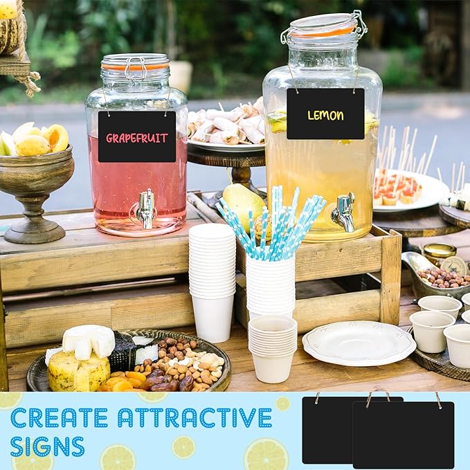 12 Pcs 4 x 6 Acrylic Chalkboard Hanging Sign - Image 5