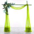 VDS Pack of 4 Panel Wedding Arch Draping Fabric Sheer Chiffon Fabric Drapery by VDS
