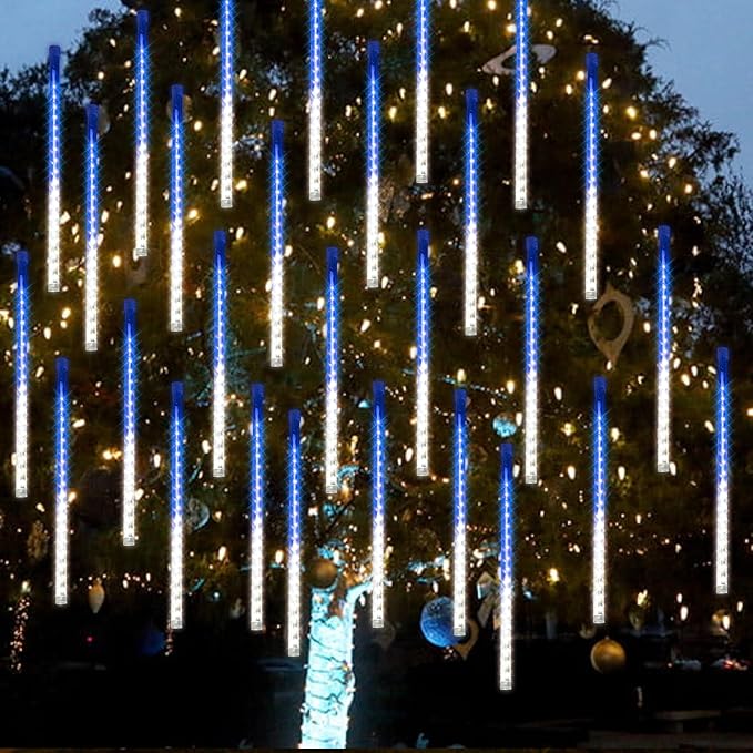 Dazzle Bright 288 LED Christmas Light, 11.8 Inch Meteor Shower Rain Lights - Image 5