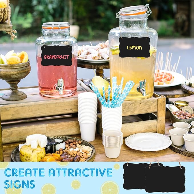 12 Pcs 4 x 6 Acrylic Chalkboard Hanging Sign - Image 5