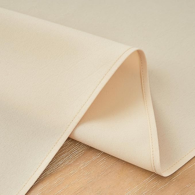 2 Pack Beige Long Table Runner 12 x 108 Inch Solid Color Farmhouse Runners - Image 5