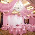 PartyVillage 4 Panels 5ftx30ft Baby Pink Ceiling Drapes by PartyVillage