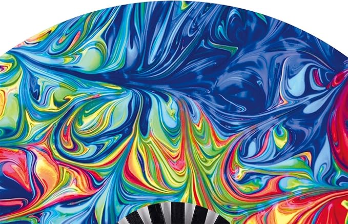 Amajiji Large Folding Hand Rave Fan Popping Fan - Image 9