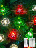 Christmas Decoration Lights, 10FT 30 LED Christmas Tree Snowflake Lucky Bag by Halloween