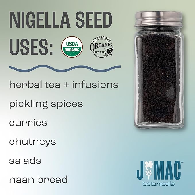 J Mac Botanicals, Organic Nigella Seeds, USDA Certified, Nigella Sativa - Image 4