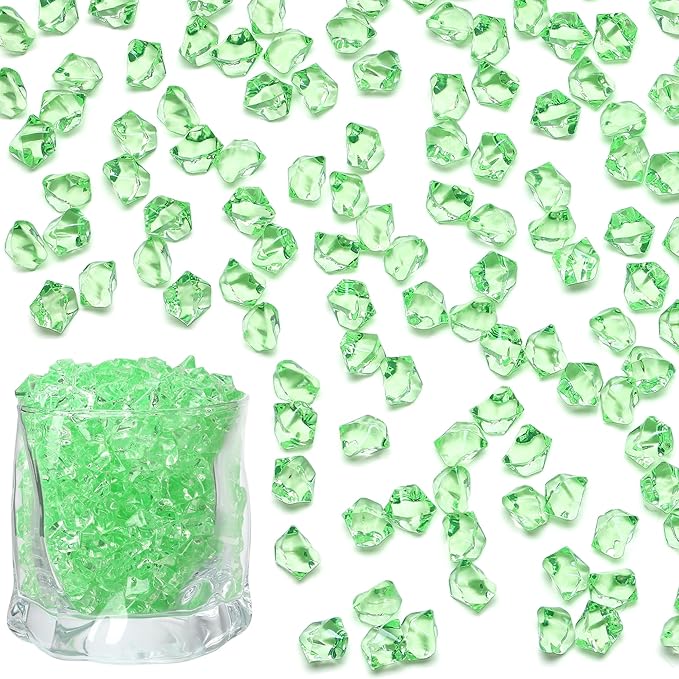 LAIDANLA 500PCS Green Acrylic Gems Vase Fillers by LAIDANLA