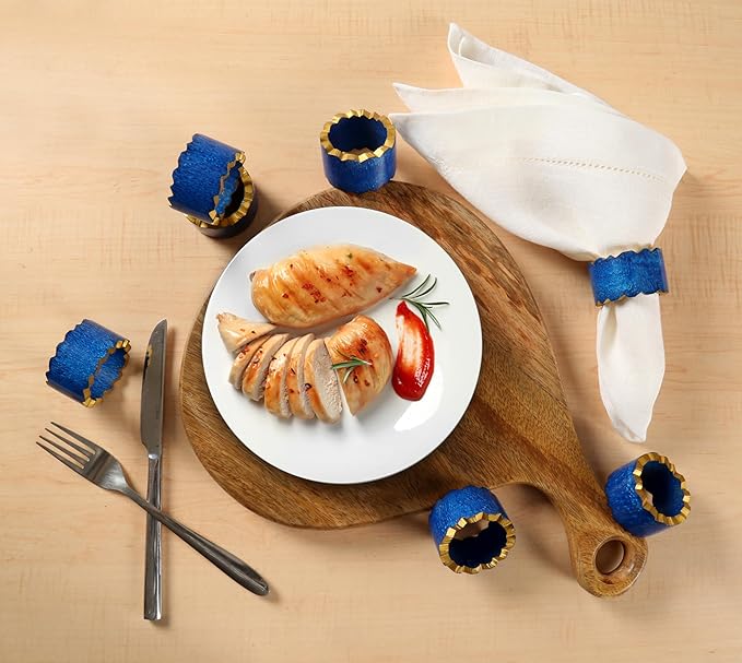 Handmade Epoxy Napkin Rings Set of 12 | Elegant Table Decor - Image 2