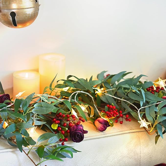 Enchanting Decor: Pair of Flexible Rustic Willow Garlands Adorned - Image 4